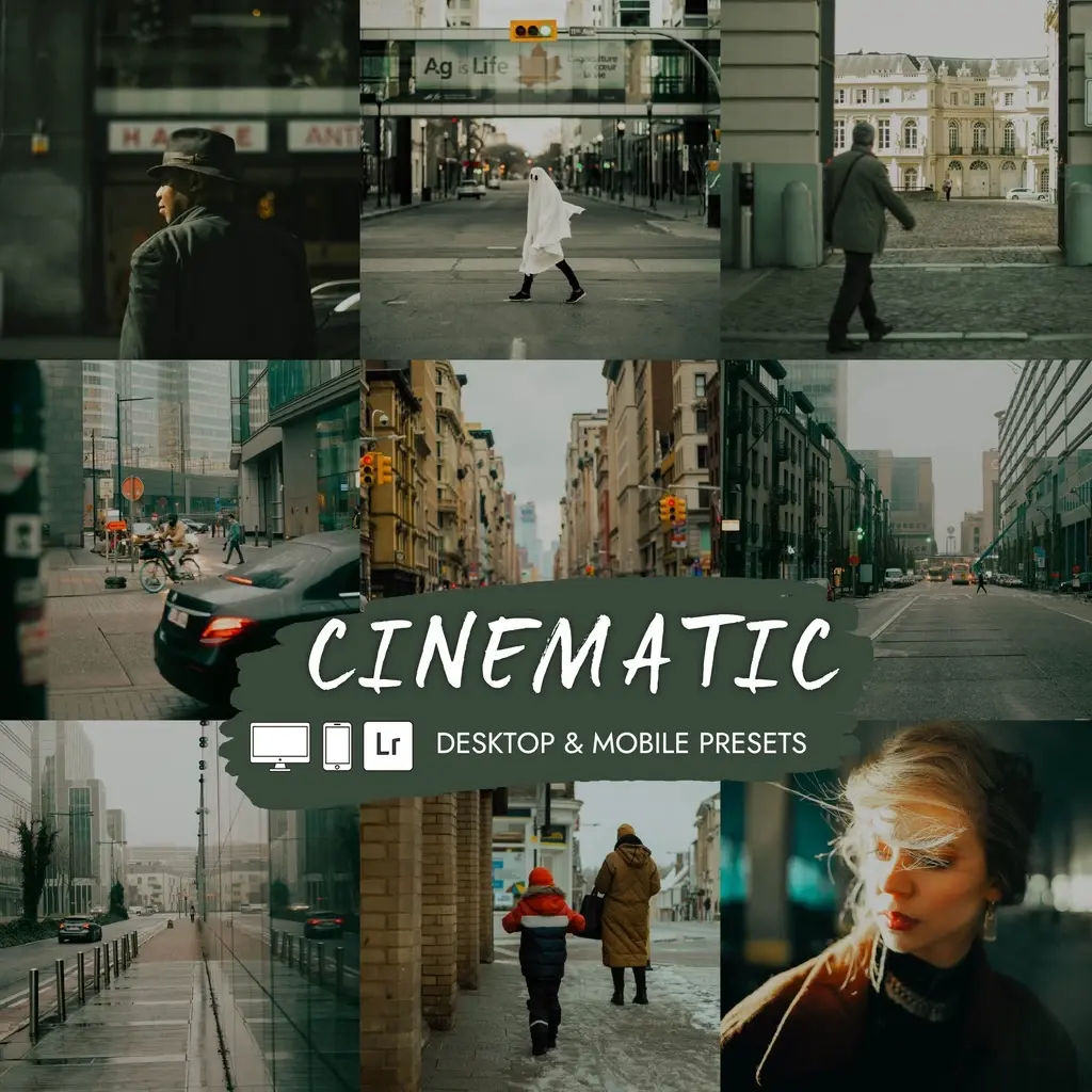 Preset Lightroom Cinematic 1 dengan tone film clean dan dramatis.