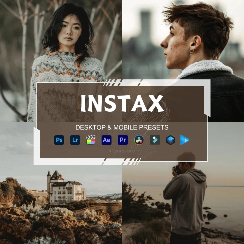 Preset Lightroom Instax dengan tone pastel lembut dan nostalgic.